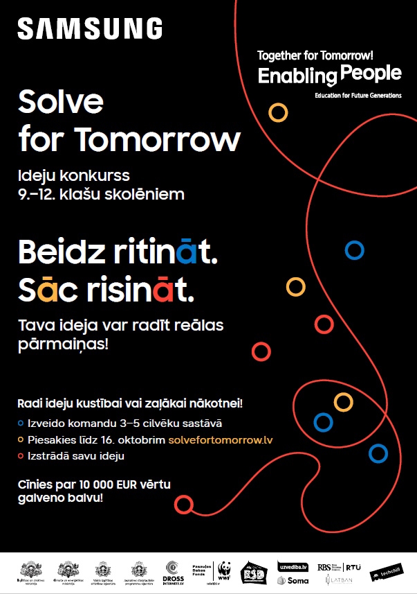 Samsung ideju konkurss &ldquo;Solve for Tomorrow&rdquo;