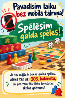 Lai brīvie brīži kļūtu interesantāki!