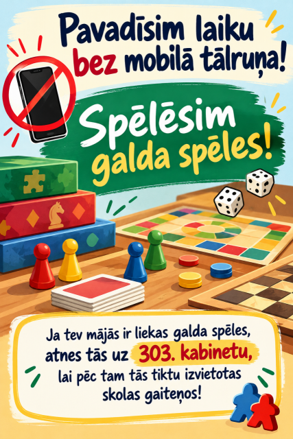 Lai brīvie brīži kļūtu interesantāki!