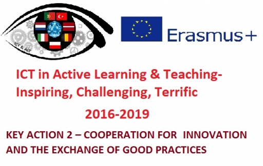 Eiropas Savienības izglītības, mācību, jaunatnes un sporta programmas Erasmus+ projekts

"ICT in Active Learning & Teaching-Inspiring, Challenging, Terrific (ICT & ALT)"
"IKT aktīvā mācīšanās un mācīšanas procesā- iedvesmojoši, izaicinoši, aizraujoši"


